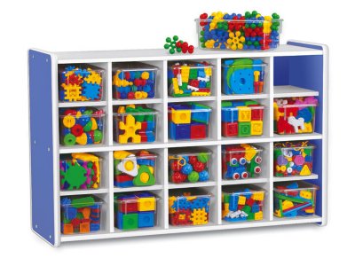 Kids Colors™ 20-Cubby Unit - Blue at Lakeshore Learning