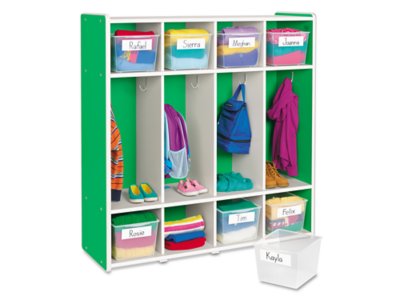 Kids Colors™ Coat Lockers for 8 - Green