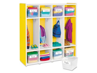Kids Colors™ Coat Lockers for 8 - Yellow
