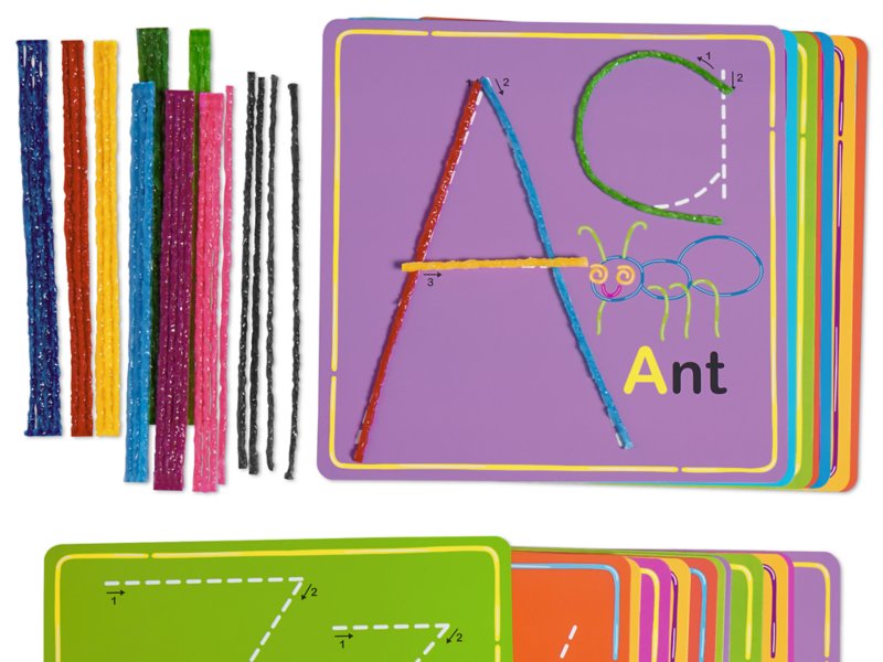 Wikki Stix Numbers and Counting Cards, Preschool & Kindergarten Tactile  Learning, STEM Toy, Numbers 1-20 Plus 7 Bonus Cards, 36 Wikki Stix, for 3 