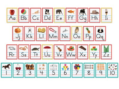 Alphabet and Number Bulletin Board Set