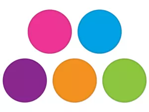Bright Colors Circle Accents