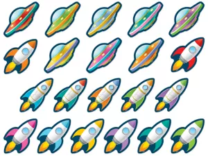 Outer Space Crew Mini Accents