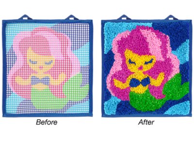 Mermaid Latch Hook Craft Kit