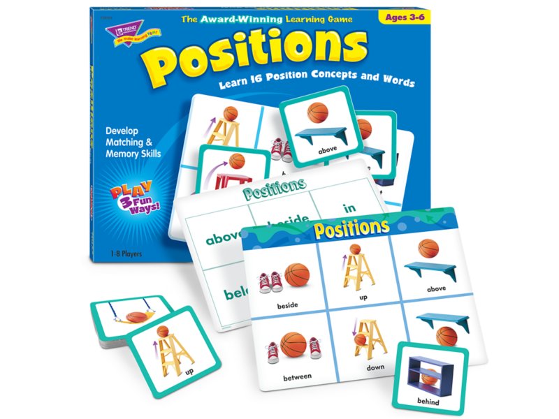 Positional Words Matching Game at Lakeshore Learning