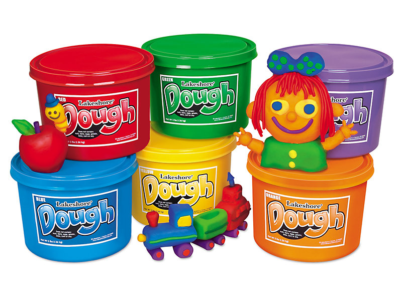 PLAY-DOUGH (Play-Doh Inspired) Clip Art Set - Containers in 15 Colors