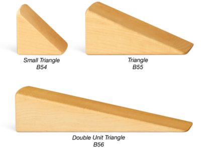 Hardwood Triangle Double Unit Block At Lakeshore Learning