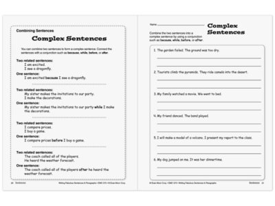 Writing Fabulous Sentences&nbsp;& Paragraphs Workbook