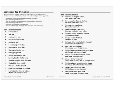 Building Spelling Skills Workbook&nbsp;- Gr.&nbsp;1