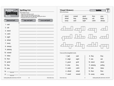 Building Spelling Skills Workbook&nbsp;- Gr.&nbsp;3