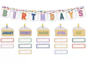 Color Crush Birthday Bulletin Board Set