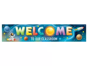 Outer Space Crew Welcome Banner