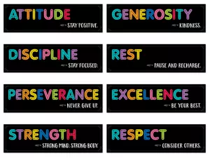 Core Decor Mindset Bulletin Board Set