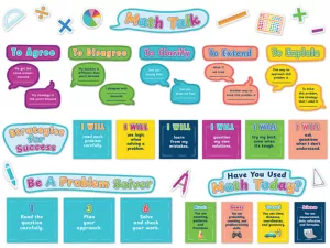 Math Talk Bulletin Board Set