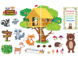Woodland Friends Treehouse Bulletin Board Set