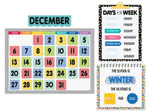 Core Decor Calendar Bulletin Board Set