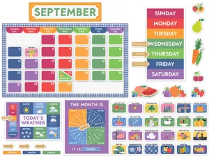 Farmers Market Calendar Bulletin Board Set
