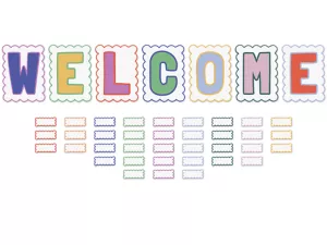 Color Crush Welcome Bulletin Board Set
