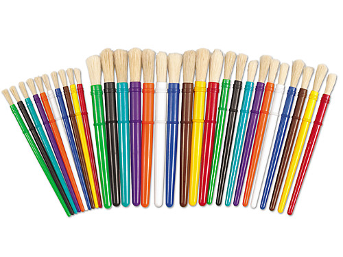 Lakeshore Nylon-Bristle Paintbrushes - Set of 10