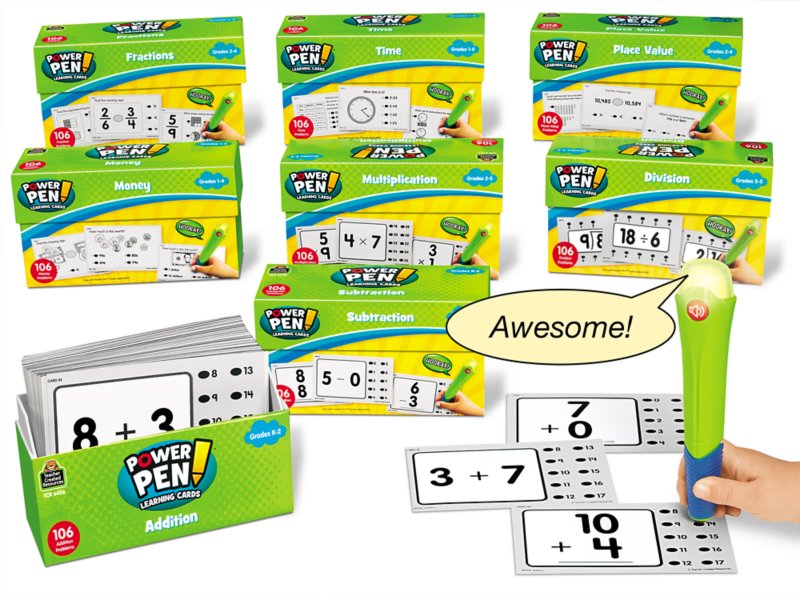 Power Pen Learning Cards: Multiplication, Grades 2-5