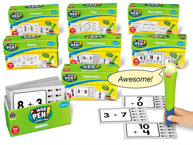 Power Pen Learning Cards: Multiplication, Grades 2-5 