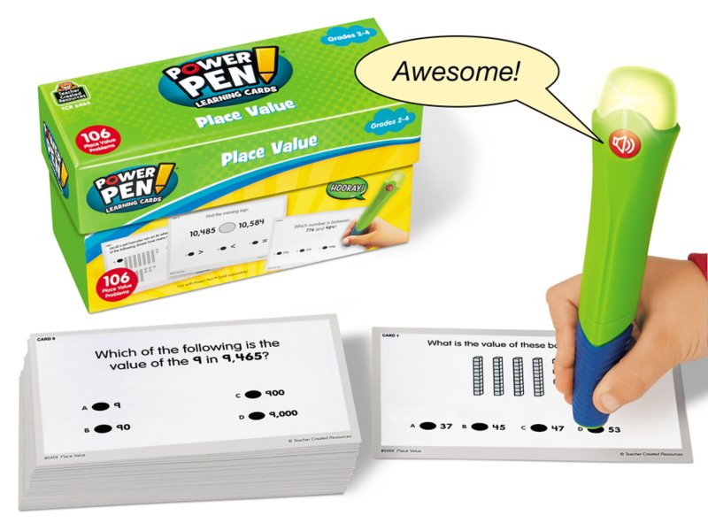 Teacher Created Resources Power Pen Learning Cards Math Prek