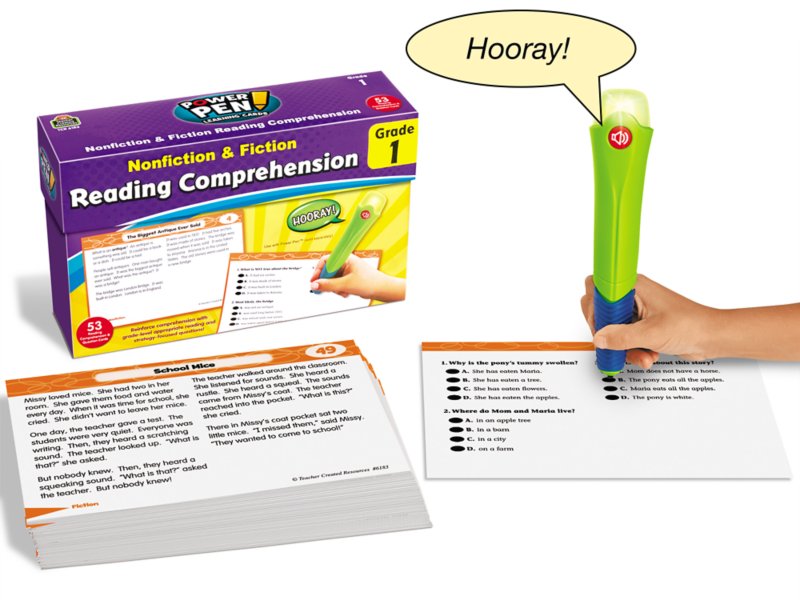 Power Pen Learning Cards: Reading Comprehension, Grade 2 (Nonfiction &  Fiction) 