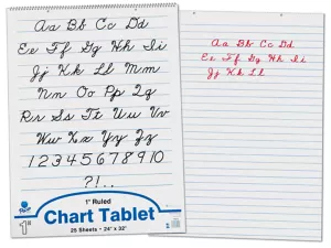 1" Ruled Chart Tablets