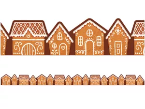 Gingerbread House Border