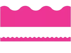 Vivid Pink Scalloped Border