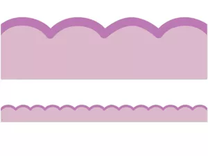 Color Crush Purple Scalloped Border
