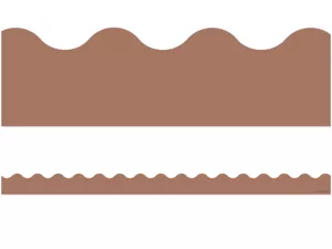 Mocha Scalloped Border