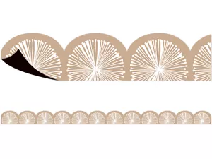 Terrazzo Tones Poms Scalloped Magnetic Border