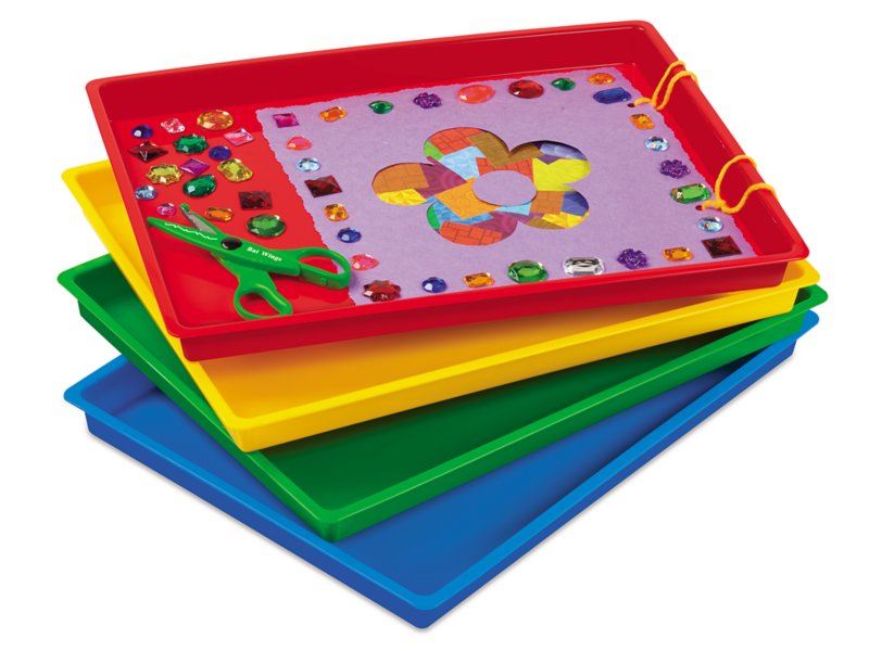 Easy-Clean Craft Trays - Set of 4 at Lakeshore Learning