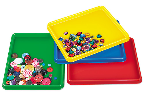 Plastic Trays for Kids Arts and Crafts, 4 Colors (13.4 x 10 x 1.2 in, 4  Pack), PACK - Fred Meyer
