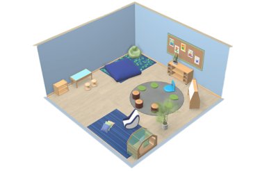 Calming Sensory Room Layout | Lakeshore® Furniture