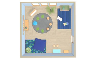 Calming Sensory Room Layout | Lakeshore® Furniture