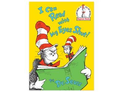 I Can Read with My Eyes Shut! Hardcover Book at Lakeshore Learning