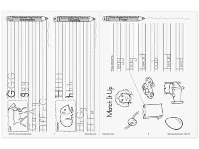 Traditional Manuscript Daily Handwriting Practice Workbook