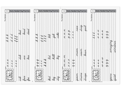 Contemporary Cursive Daily Handwriting Practice Workbook