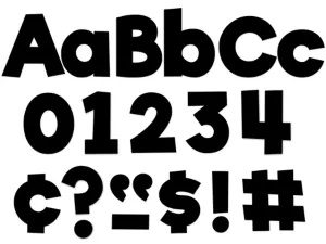 Black 4" Punch-Out Letters 