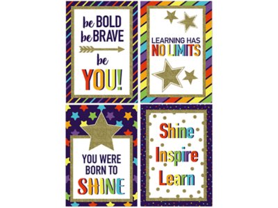 Sparkle & Shine Motivational Poster Pack at Lakeshore Learning