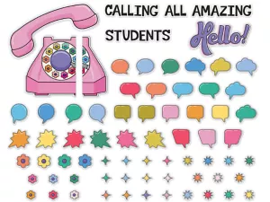 Retro Remix Calling All Amazing Students Bulletin Board Set