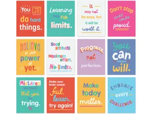 Growth Mindset Phrases Mini Poster Pack