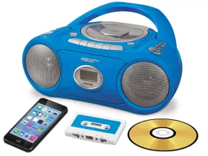 CD&nbsp;& Cassette Player with BLUETOOTH<sup>®</sup>