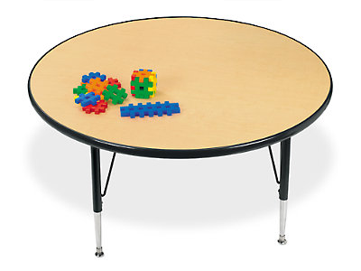 Classic Adjustable Round Tables At, Round School Table