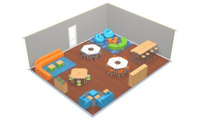 Collaborative Breakout Space Layout | Lakeshore® Furniture