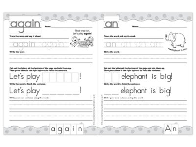 Sight-Word Writing Practice Workbook