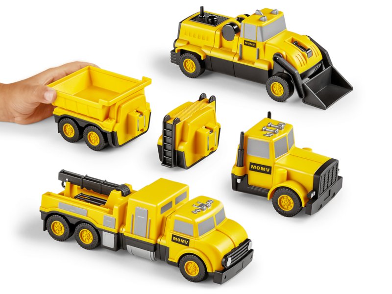 Mix Match Magnetic Construction Vehicles at Lakeshore Learning