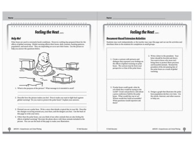 Comprehension and Critical Thinking Workbook&nbsp;- Gr.&nbsp;5